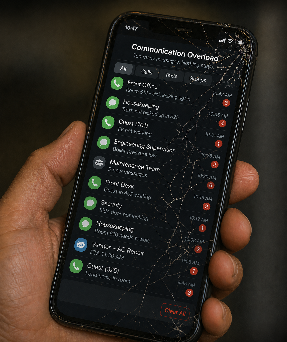 Communication that disappears.